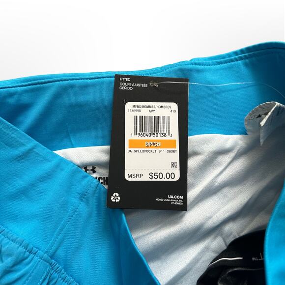 Under Armour UA Mens SpeedPocket 9” NWT Lined Running Shorts Size S 1376998-419 - Picture 5 of 10